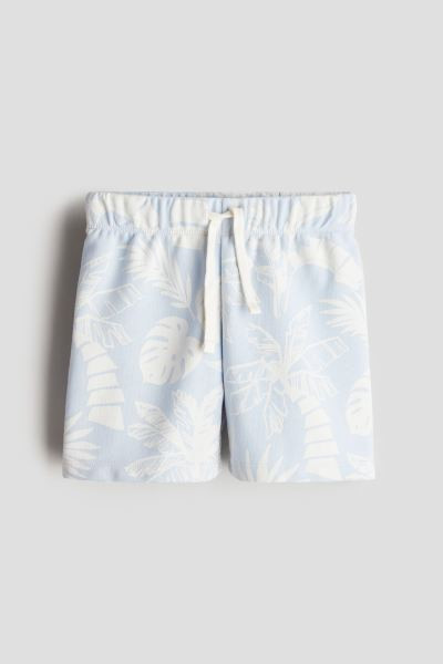 Printed Sweatshorts - Regular waist - Knee-length - Natural white/patterned - Kids | H&M US | H&M (US + CA)