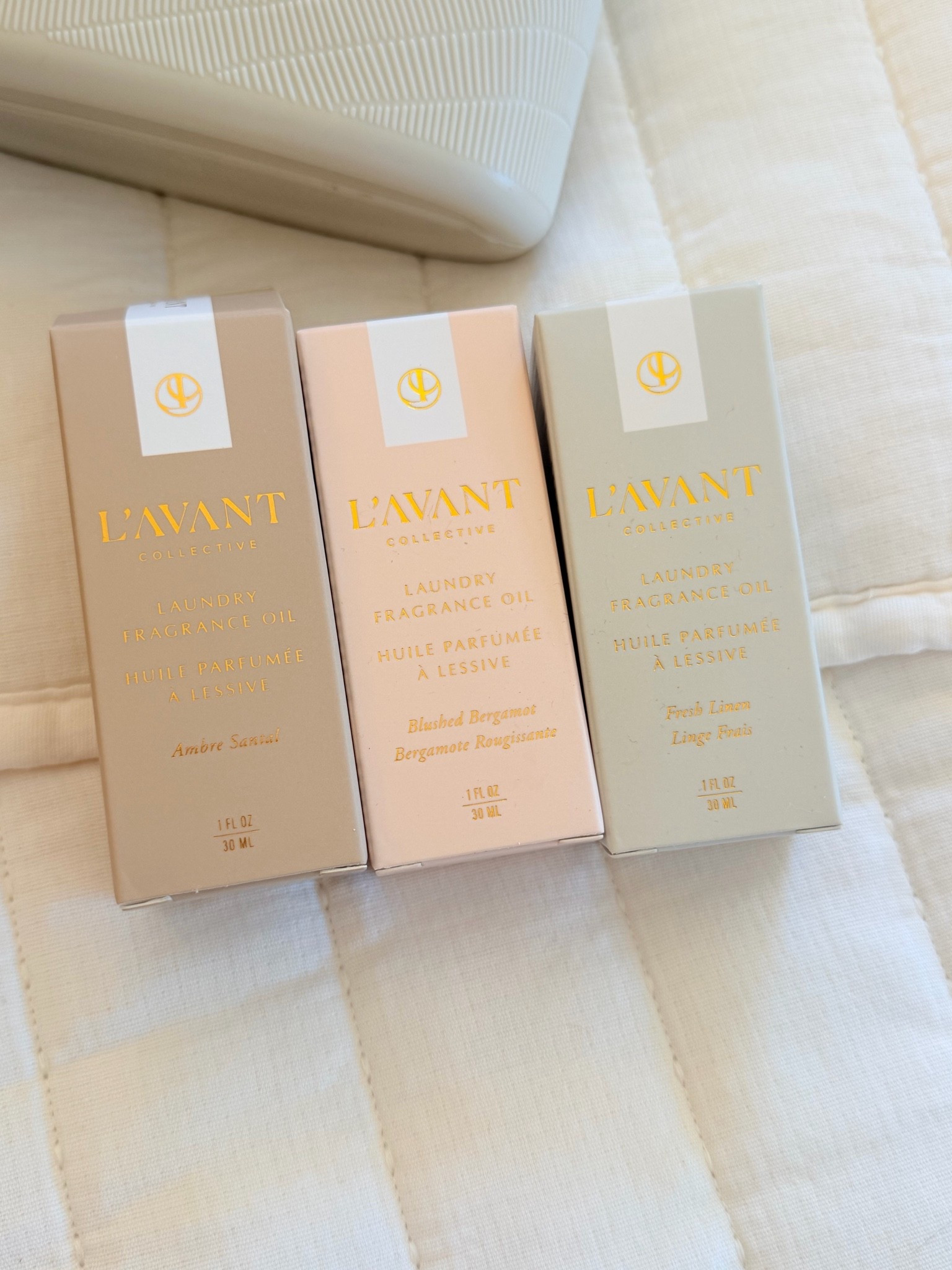 Luxury Laundry Fragrance Oils
Which scent would you choose? 👀 

- Amber Santal
- Blushed Bergamot 
- Fresh Linen 

Gifted by @lavantcollective 🤗

#LTKHome