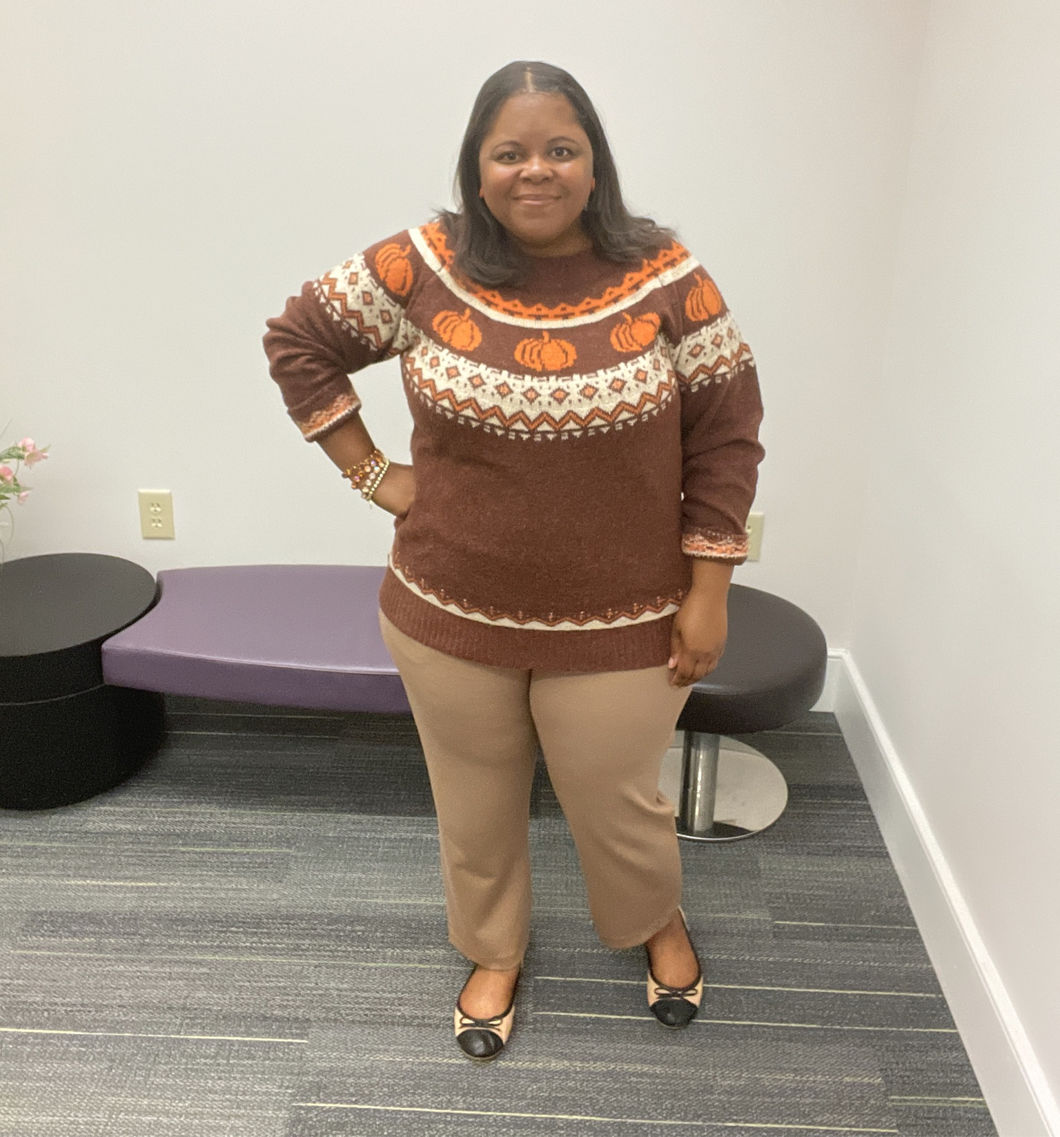 Textured Pumpkin Fair Isle Sweater curated on LTK