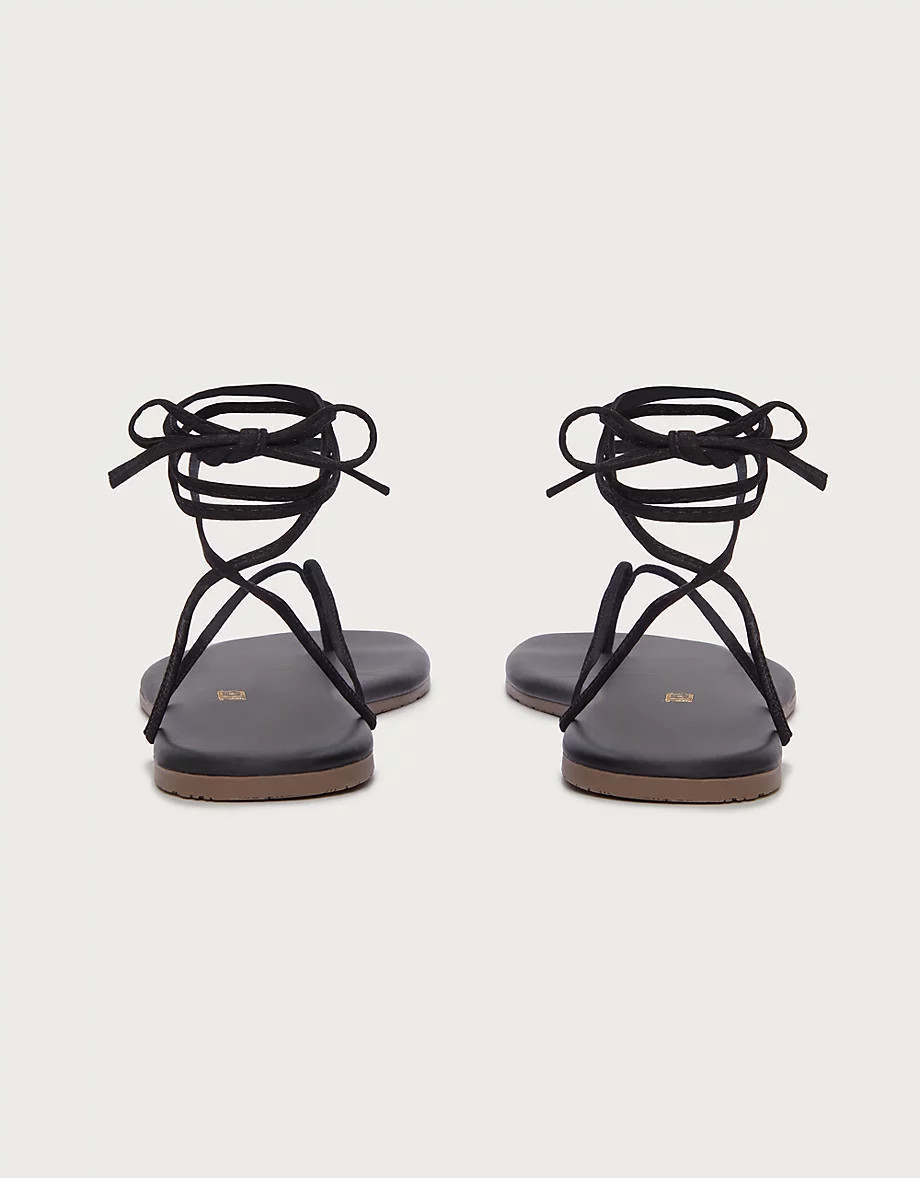 TKEES Lilu Square Toe Tie Up Sandal | Shoes, Boots & Trainers | The... | The White Company UK & ROW