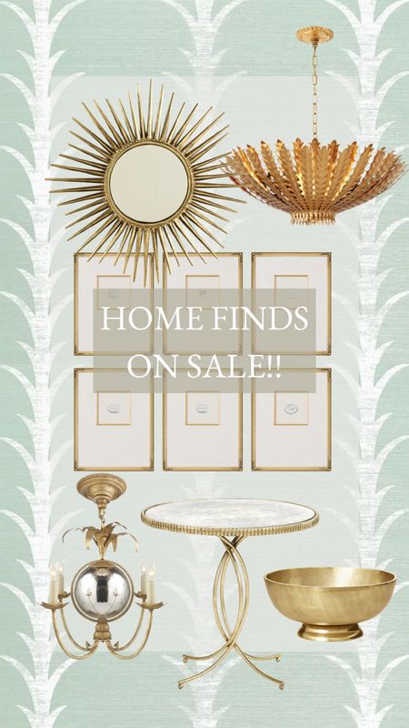 I love these timeless gold home decor finds and can’t believe the sale price! 

- The gold starburst mirror is something I get asked about a lot and this one is high-quality and looks antique without the price! 

- I have the medium Visual Comfort light fixture in my foyer and only wish I had waited until it was on sale! Design tip! Just use one link in the chain and it hangs more like a flush mount! 

- Get designer and antique looks for less!

#LTKSaleAlert #LTKHome #LTKFindsUnder100