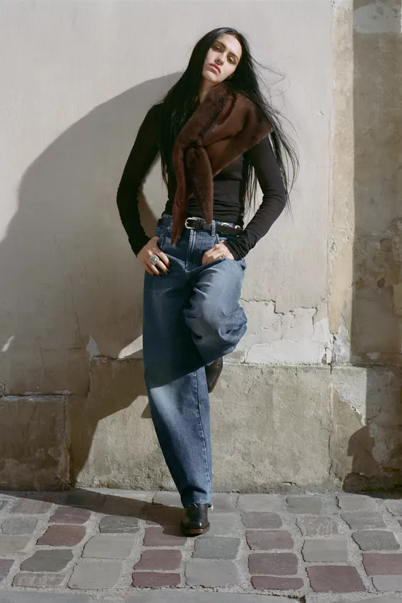 HIGH WAIST TRF BARREL JEANS | Zara US