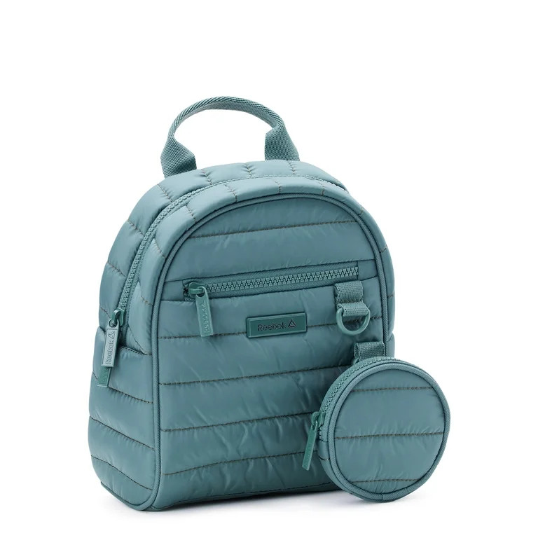 Reebok Women's Luna Quilted Mini Backpack, Moss | Walmart (US)