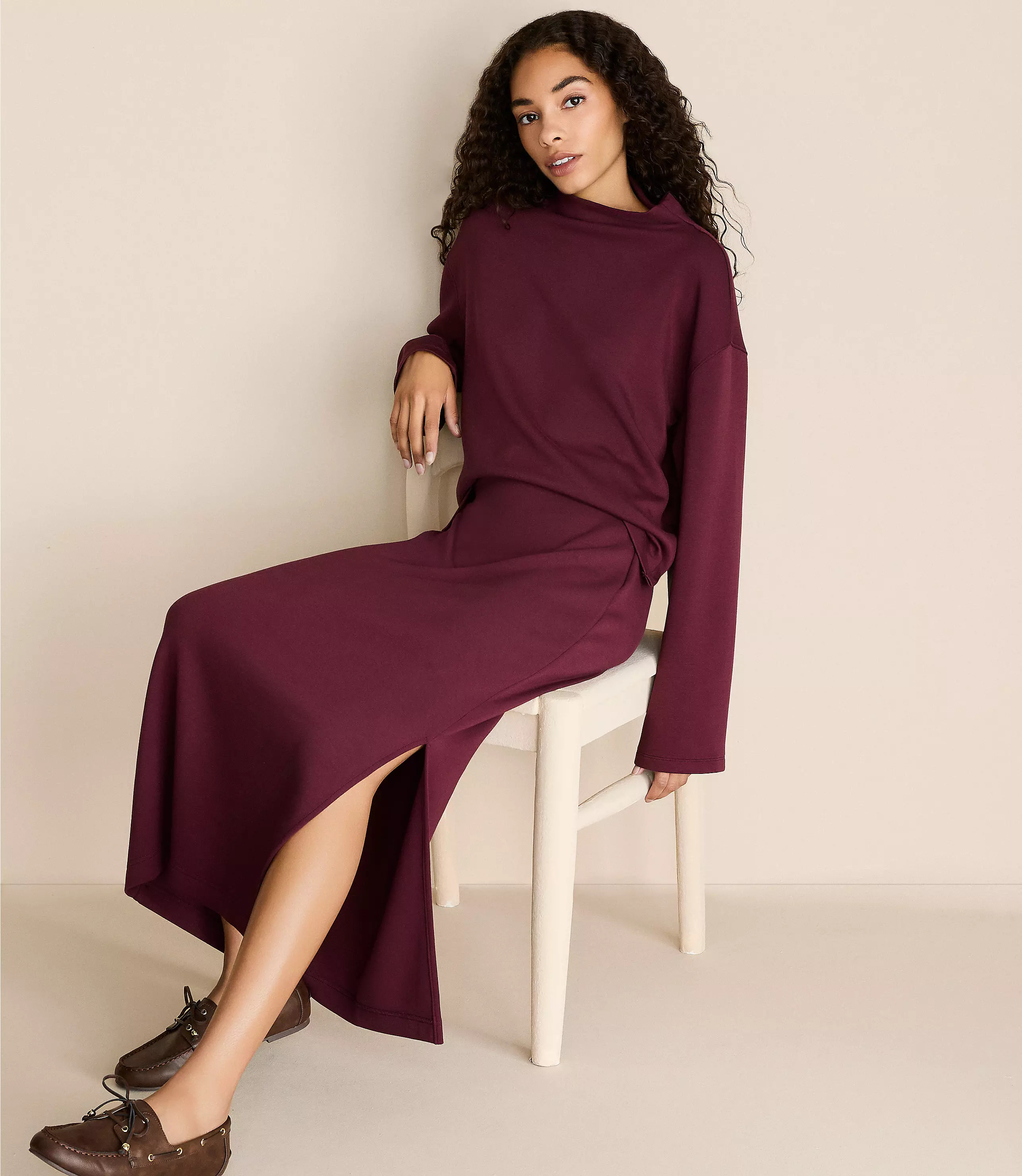 Lou & Grey Scubasoft Column Maxi Skirt | LOFT