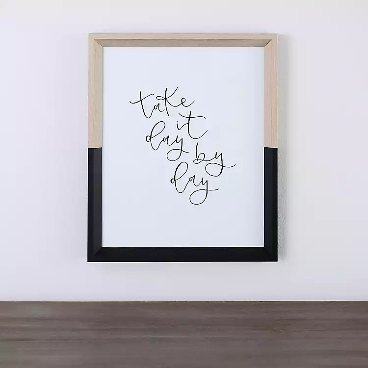 Day By Day Framed Wall Plaque | Kirkland's Home