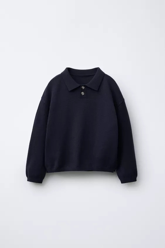 KNITTED POLO SWEATER | Zara UK