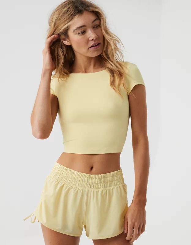 OFFLINE By Aerie Real Me Xtra Open Back T-Shirt | American Eagle Outfitters (US & CA)