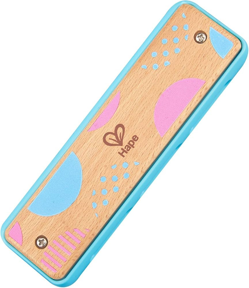 Hape Blues Harmonica | 10 Hole Wooden Musical Instrument Toy for Kids, Blue (E8915) | Amazon (US)