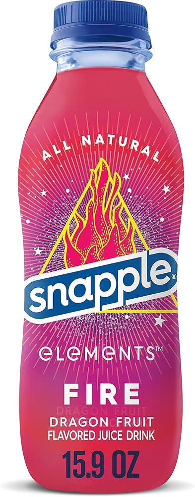 Snapple Elements Fire Dragonfruit Juice Drink, 15.9 Fl Oz Recycled Plastic Bottle | Amazon (US)