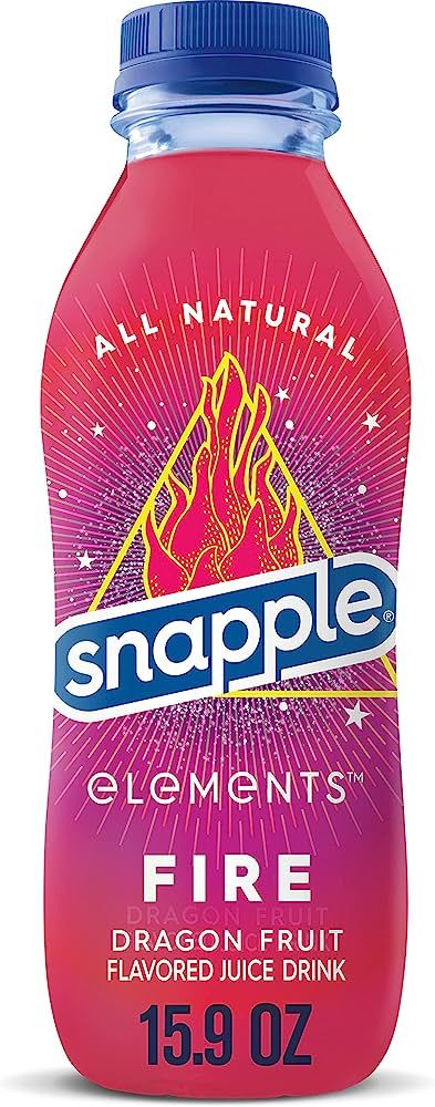 Snapple Elements Fire Dragonfruit Juice Drink, 15.9 Fl Oz Recycled Plastic Bottle | Amazon (US)