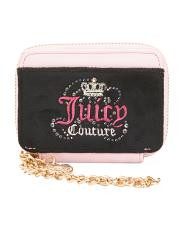 Velour Square Zip Card Case | TJ Maxx