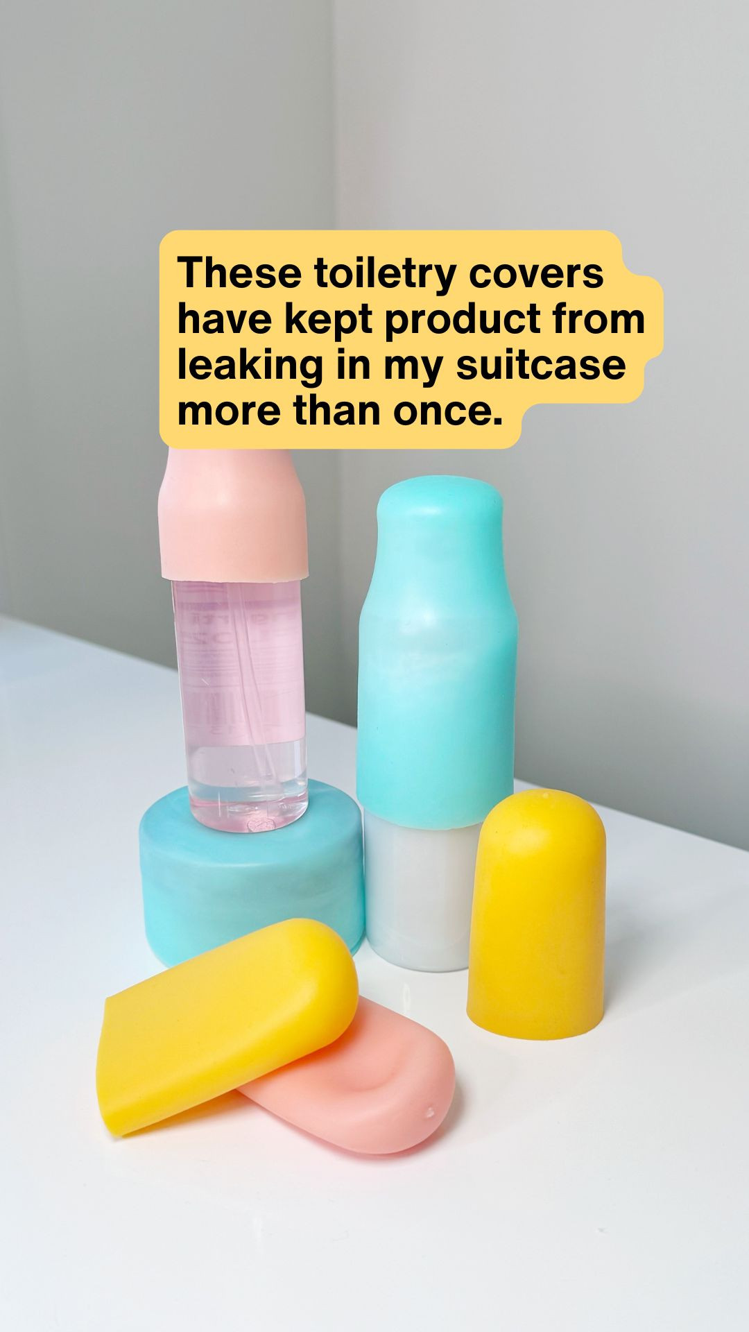 When I travel, I use toiletry covers to make sure all of my little bottles don't leak and mess up my luggage.
#travelessentials #amazonfinds #amazontravel 

 

#LTKTravel