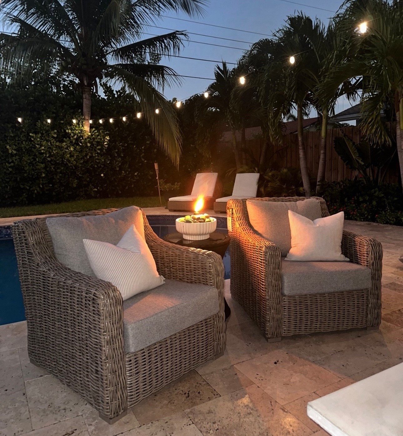 Walmart patio chairs. Also available on swivel chairs! 

Walmart outdoor swivel chair and outdoor sofa. So comfy! 

Bellamy outdoor sofa 
Bellamy swivel chair
Walmart 
Better homes and garden 
Patio furniture 
Garden 
Spring 
Summer 
Poolside
Porch 
Home decor
Outdoor living 
Wicker furniture 
Rattan 
Cozy 
Cottage 

#LTKSaleAlert #LTKSeasonal #LTKHome