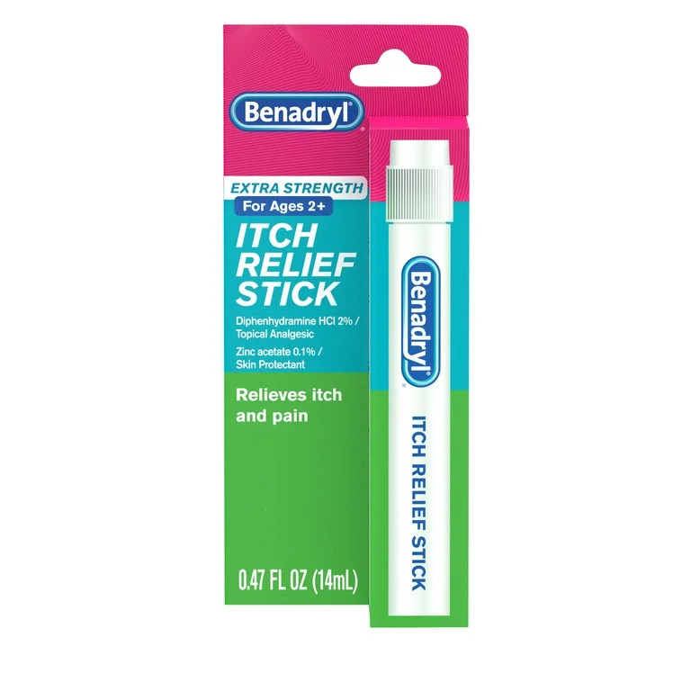 Benadryl Extra Strength Itch Relief Stick, Travel Size, 0.47 fl. oz - Walmart.com | Walmart (US)
