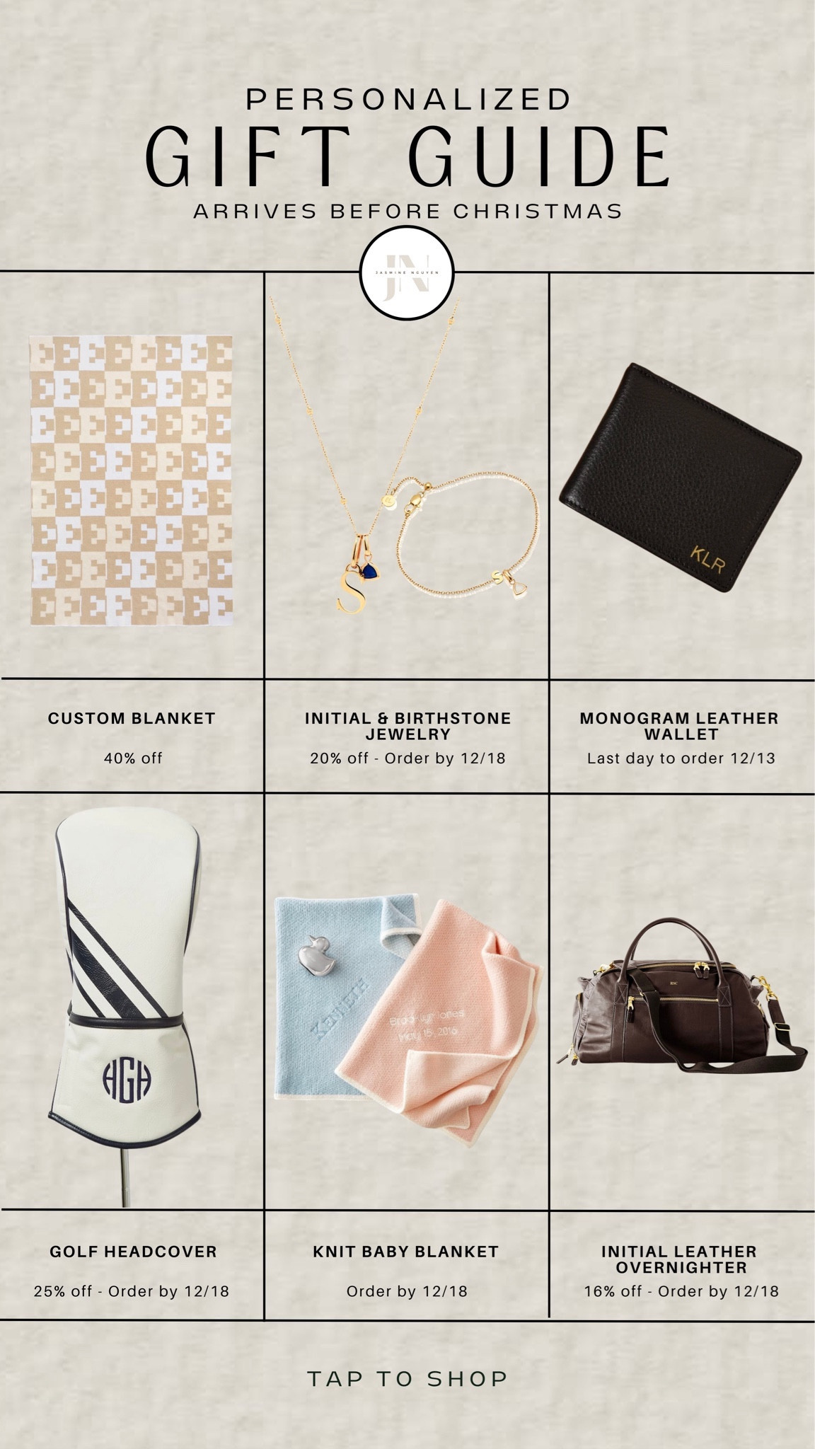 Personalized Gift Guide - Arrives before Christmas! 

#LTKHoliday #LTKGiftGuide #LTKsalealert