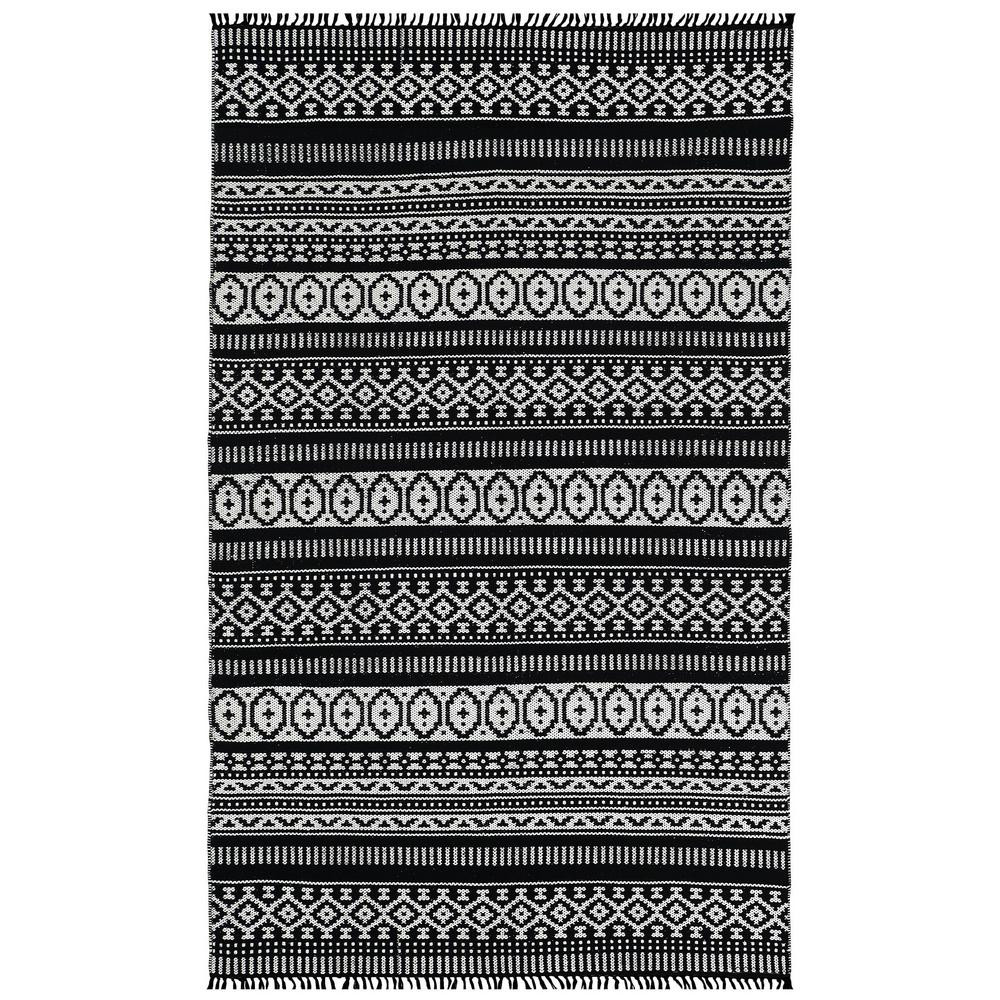 Complex Black Geo 10 ft. x 14 ft. Area Rug | The Home Depot