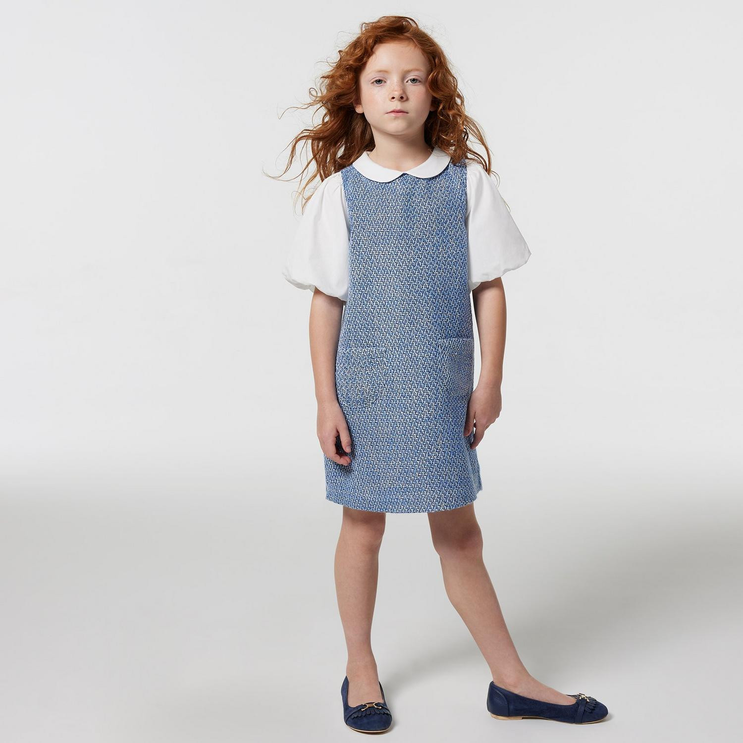 Boucle Bubble Sleeve Dress | Janie and Jack
