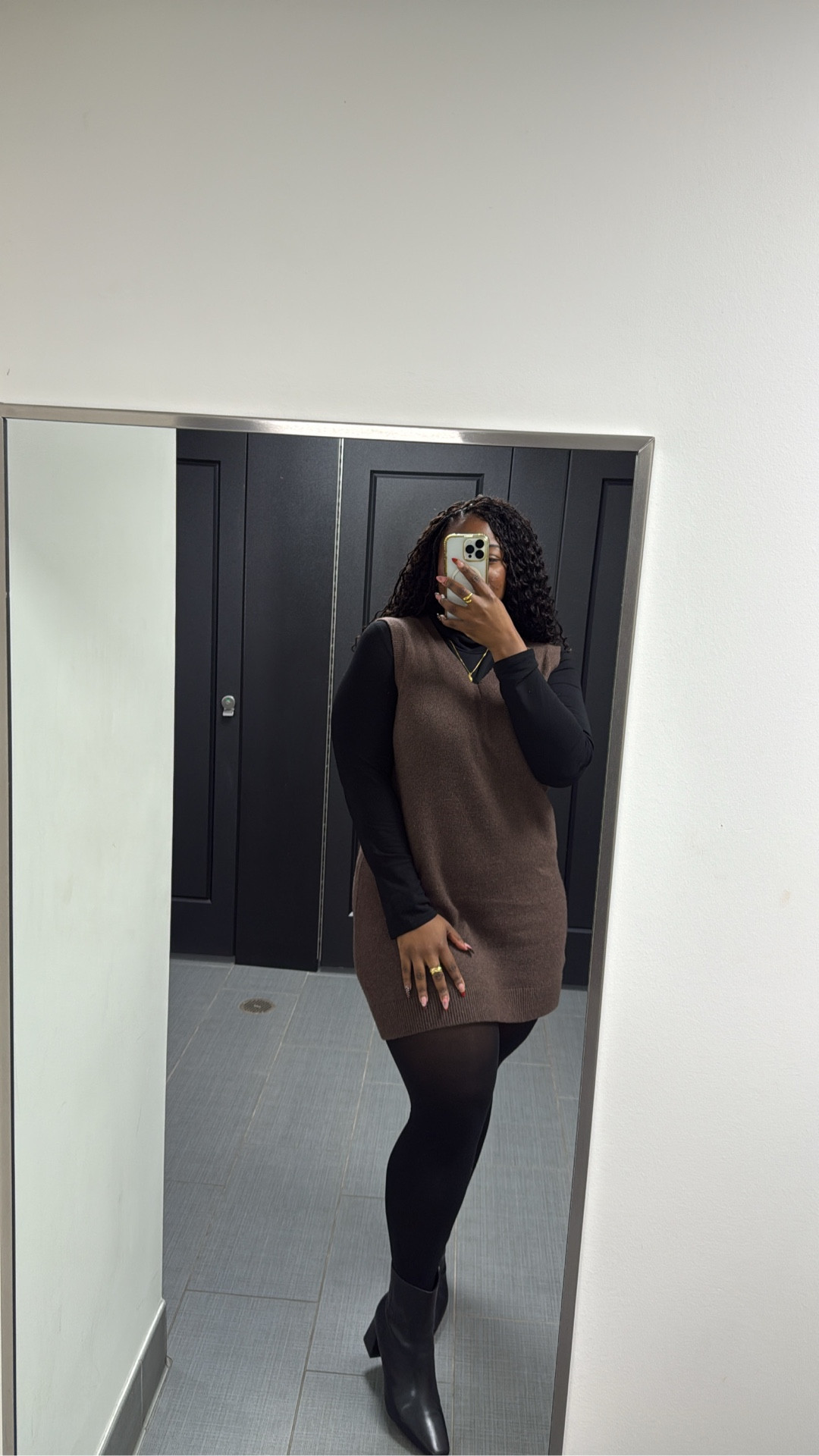 Quick Office OOTD
Dress & Turtleneck - XL
Booties - 11W

#LTKPlusSize #LTKgrwm #LTKMidsize