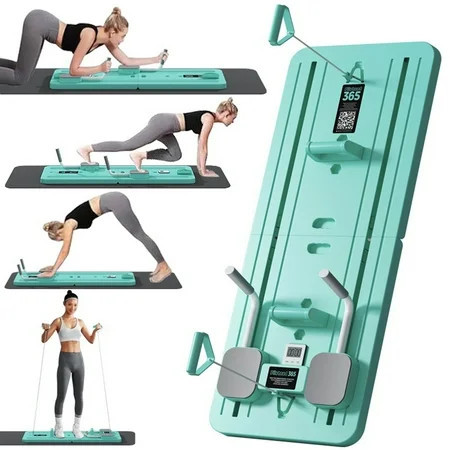 Aulonda Pilates Board, Multi-Function Compact Core & Ab Trainer, Full-Body Workout Reformer for Home Gym, 4-in-1 Fitness Equipment (Light Green) | Walmart (US)