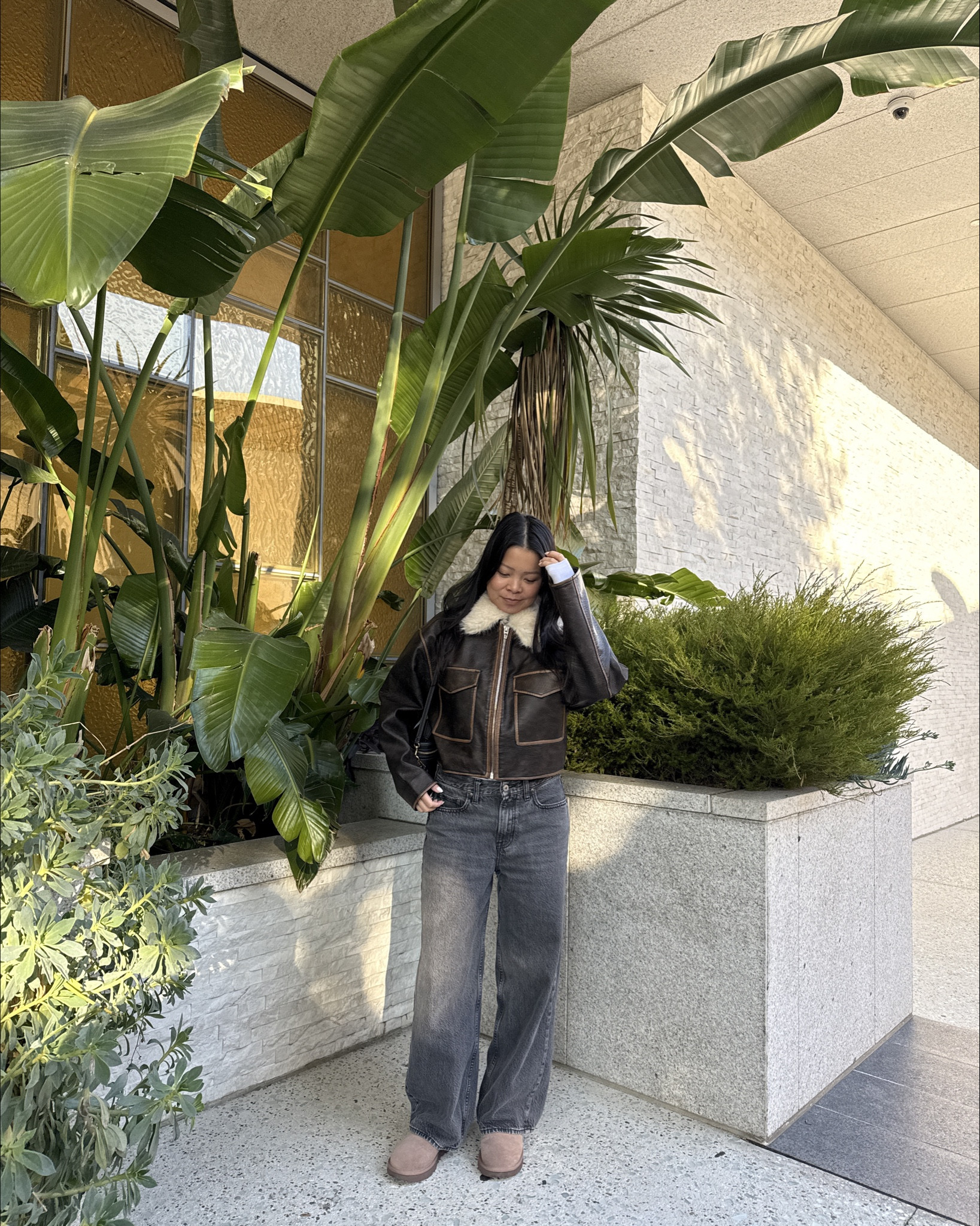 Size XS in jacket
Size 25 short in jeans 
Uggs run TTS, color is rocky oak


#LTKPetite #LTKFindsUnder100 #LTKootd