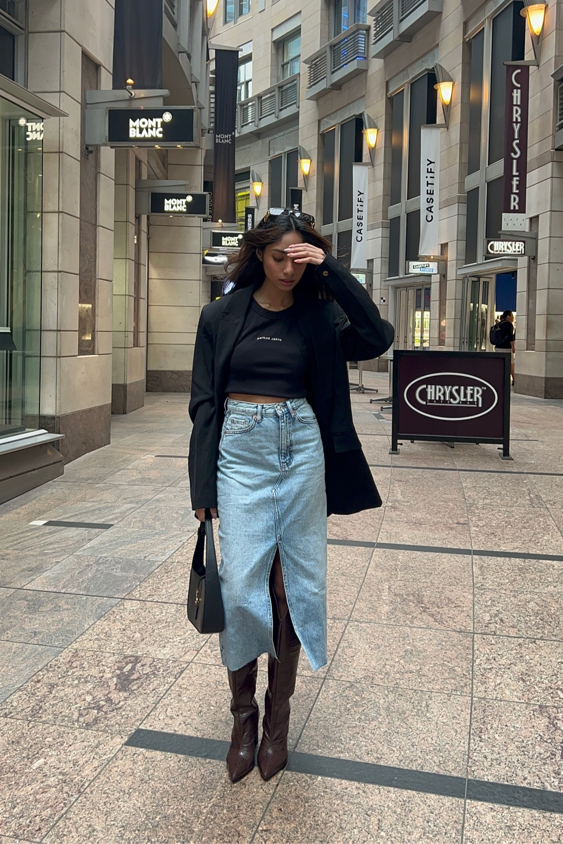 Denim Midi skirt 

#LTKaustralia #LTKstyletip #LTKFind