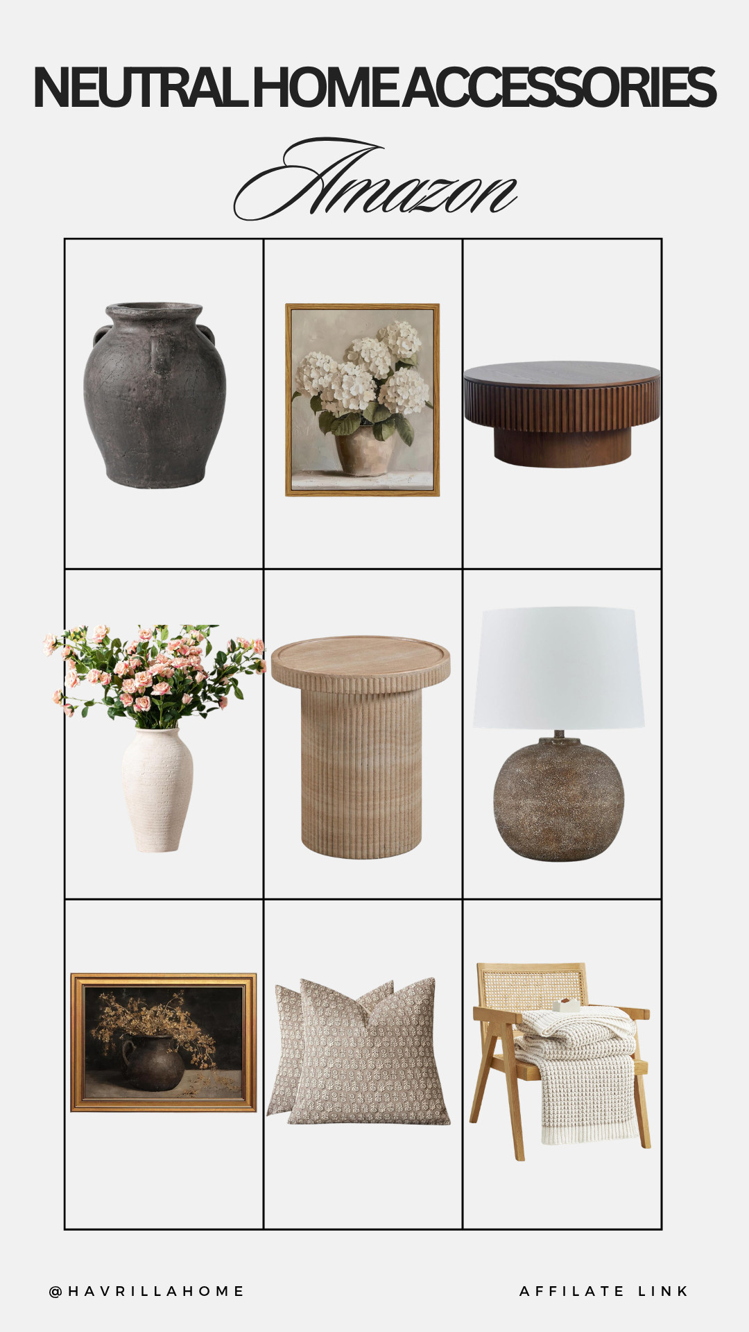 Neutral decor accessories, modern home accessories amazon, decorative vases neutral, framed wall art neutral, wood coffee table decor, ceramic lamp neutral, floral arrangements decor, neutral throw pillows, organic modern accessories, minimalist home styling, neutral aesthetic decor, amazon decor finds 

 

#LTKHome