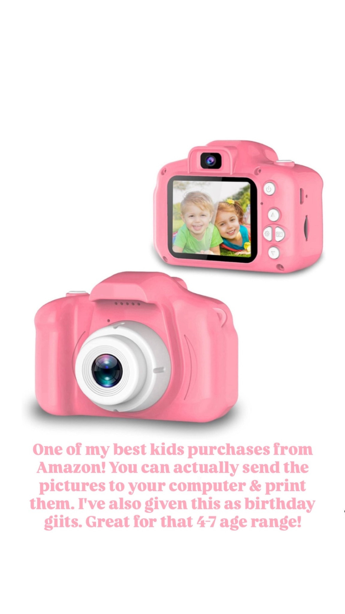 This kids camera is so cool because you can actually send the pictures to your computer and print them out! 

Loverly Grey, kids gift ideas, Christmas gifts 

#LTKGiftGuide #LTKHoliday