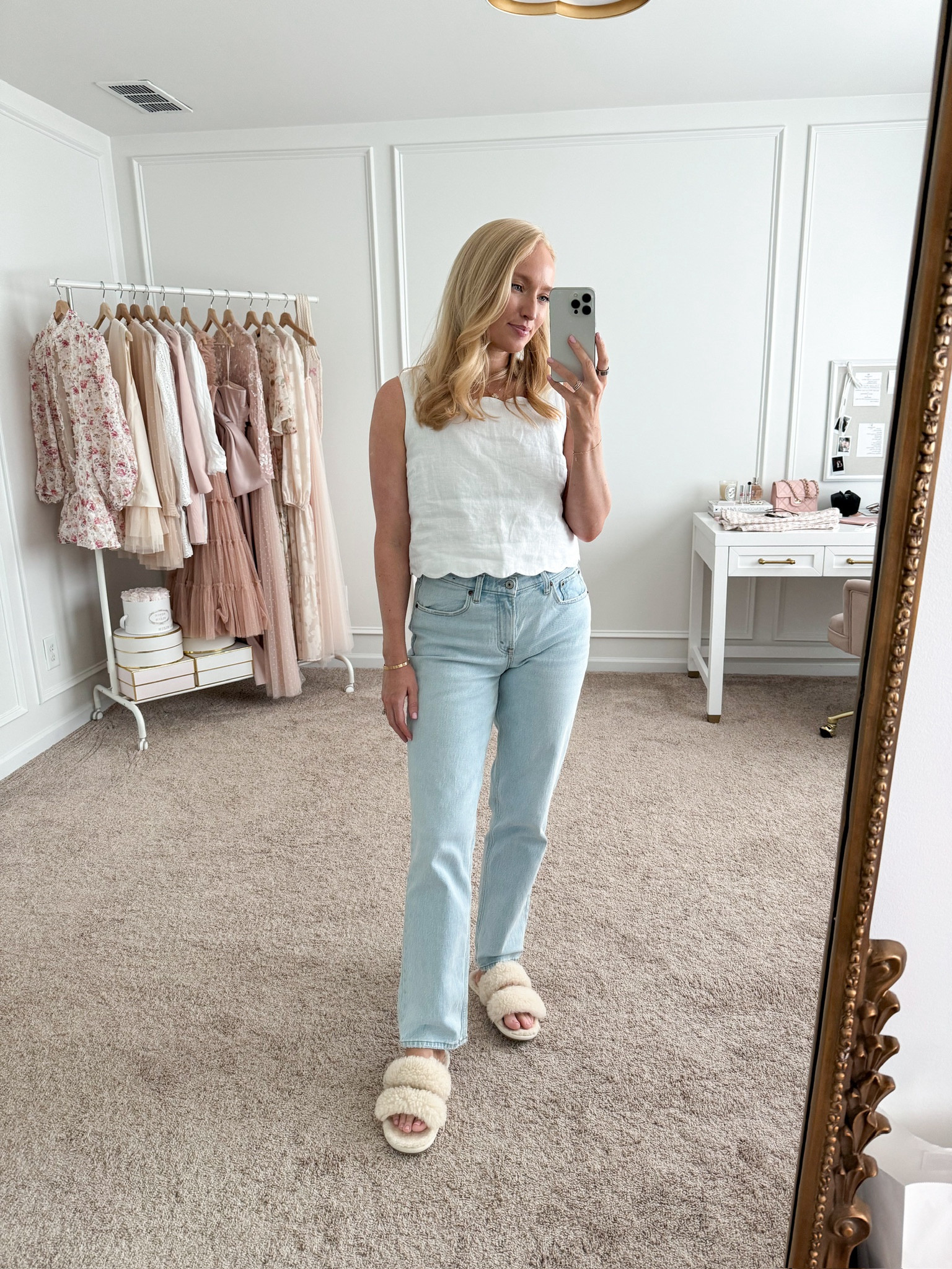 My favorite Abercrombie jeans are on sale! I have them paired with this cute Abercrombie scalloped top! Wearing size 27 in the jeans and a small in the top. Summer outfits // transitional outfits // casual outfits // daytime outfits // Abercrombie jeans // Abercrombie sale // curve love jeans

#LTKSaleAlert #LTKStyleTip #LTKSeasonal