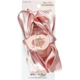 Scunci Large Satin Bow Claw Clip, Pink, 1 Count | Walmart (US)