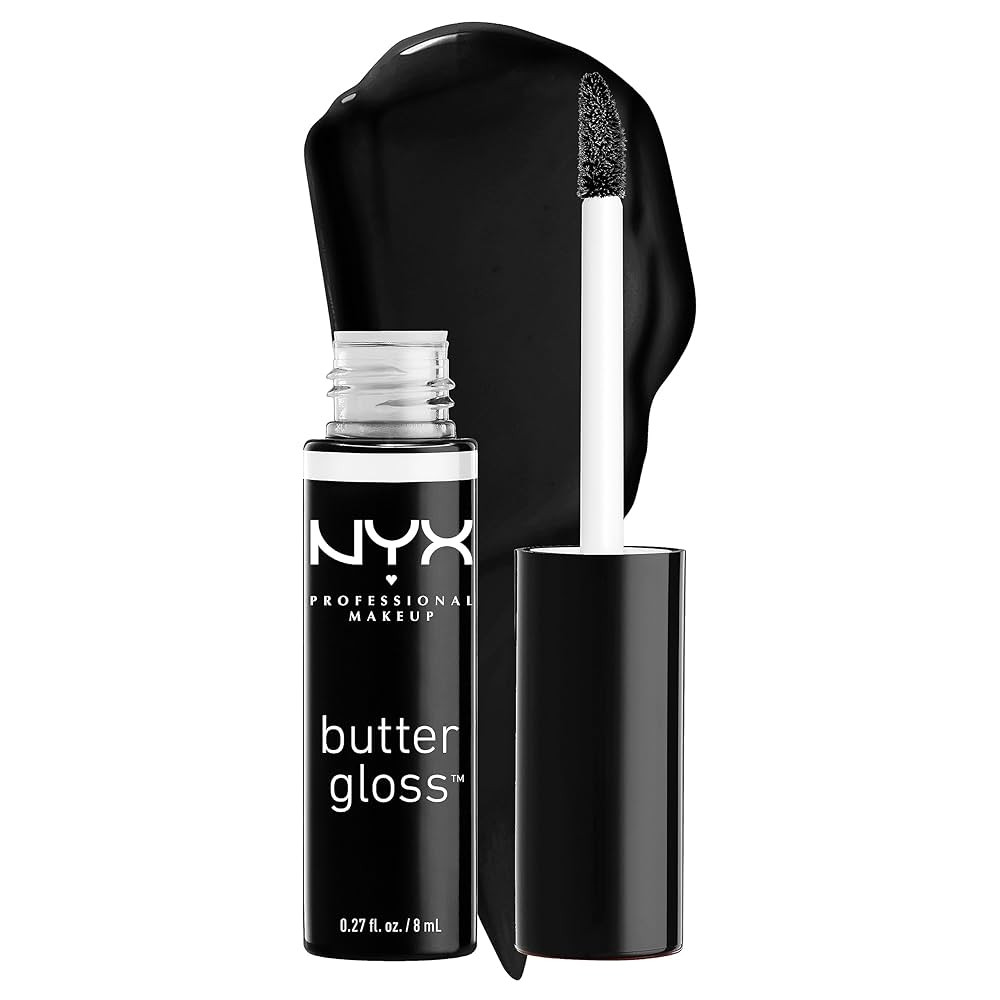 NYX PROFESSIONAL MAKEUP Butter Gloss, Non-Sticky Lip Gloss - Licorice (Black) | Amazon (US)