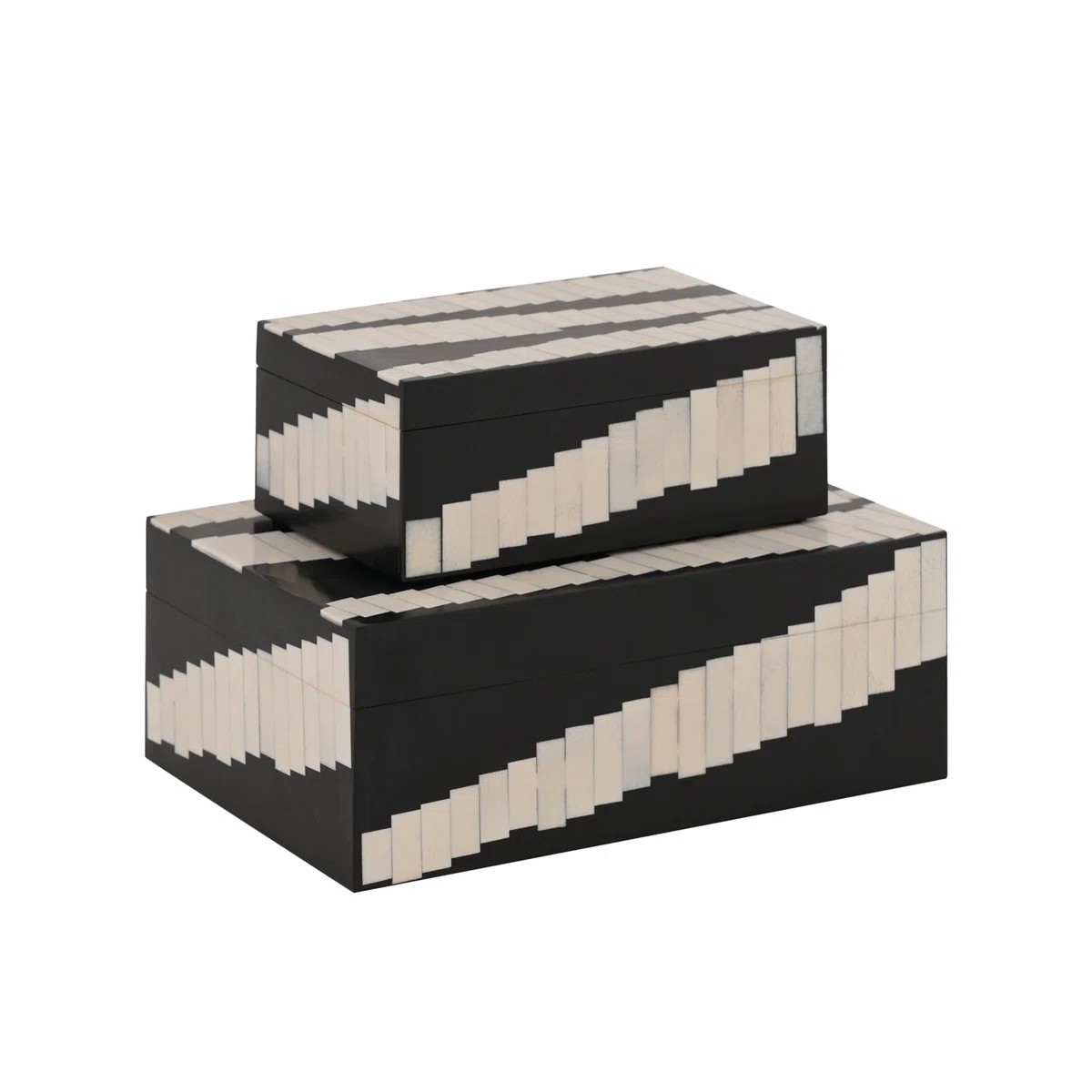 Indigo Road by Egypt Sherrod Kamari 2 Piece Geometric Inlay Decorative Nesting Boxes & Reviews | ... | Wayfair North America
