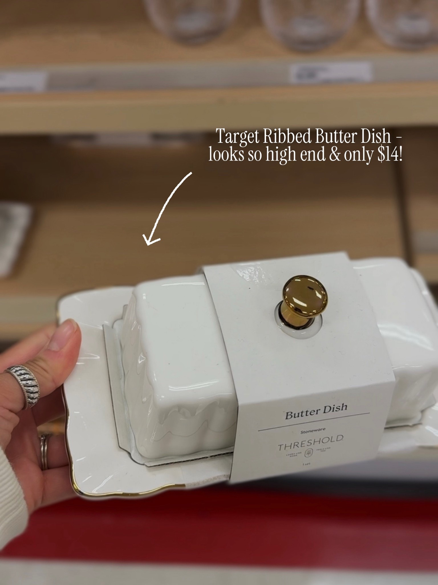Target Ribbed Butter Dish - looks so luxe! 

target kitchen, target finds, target home, target deals, target favorites threshold finds 

#LTKHome #LTKFindsUnder50