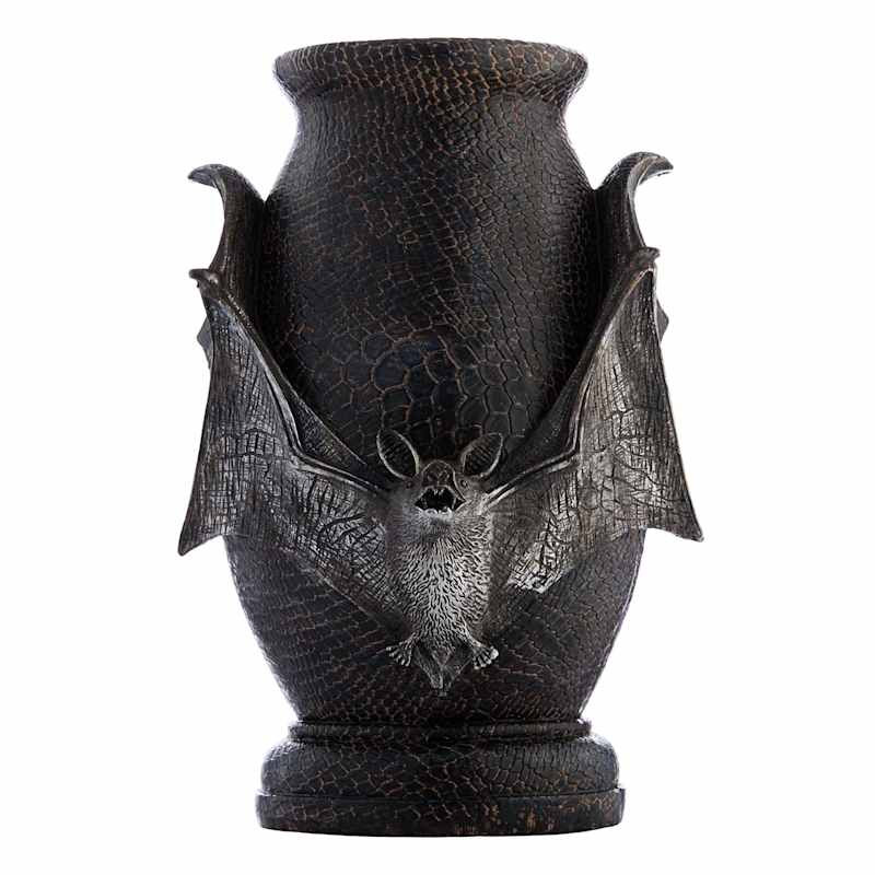 Midnight Shadows Bat Vase, 10" | At Home