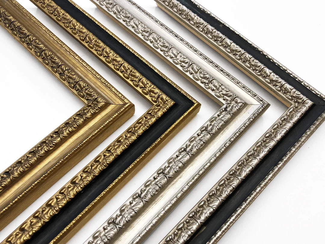 Ornate Picture Frames Gold Black Silver Victorian Antique Vintage Distressed Elegant Eclectic Dip... | Etsy (US)