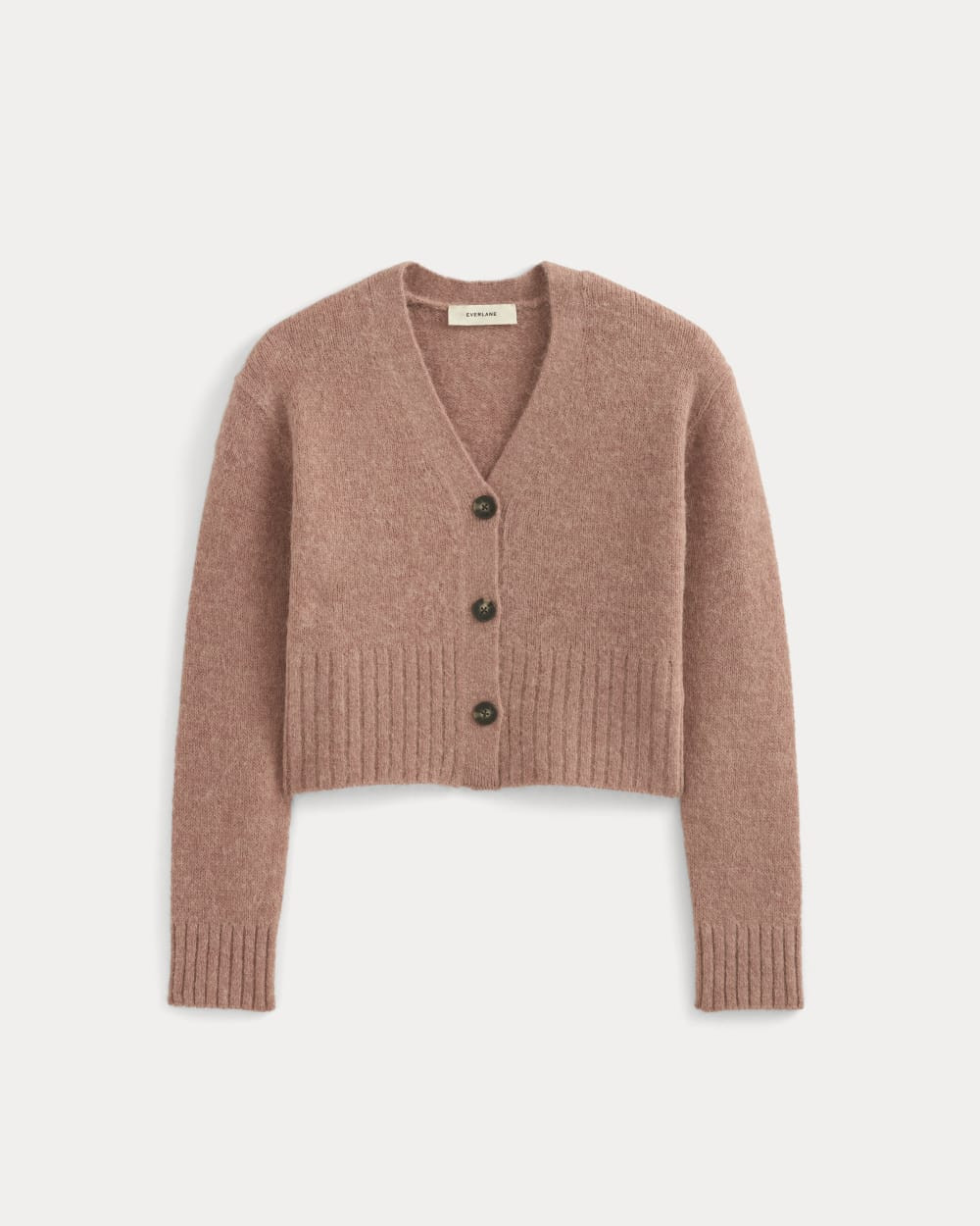 High V Cropped Cardigan in Alpaca | Heather Ash Rose | Everlane