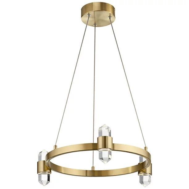 Kichler Arabella 20 1/2"W Champagne Gold 6-Light LED Crystal Pendant | Walmart (US)