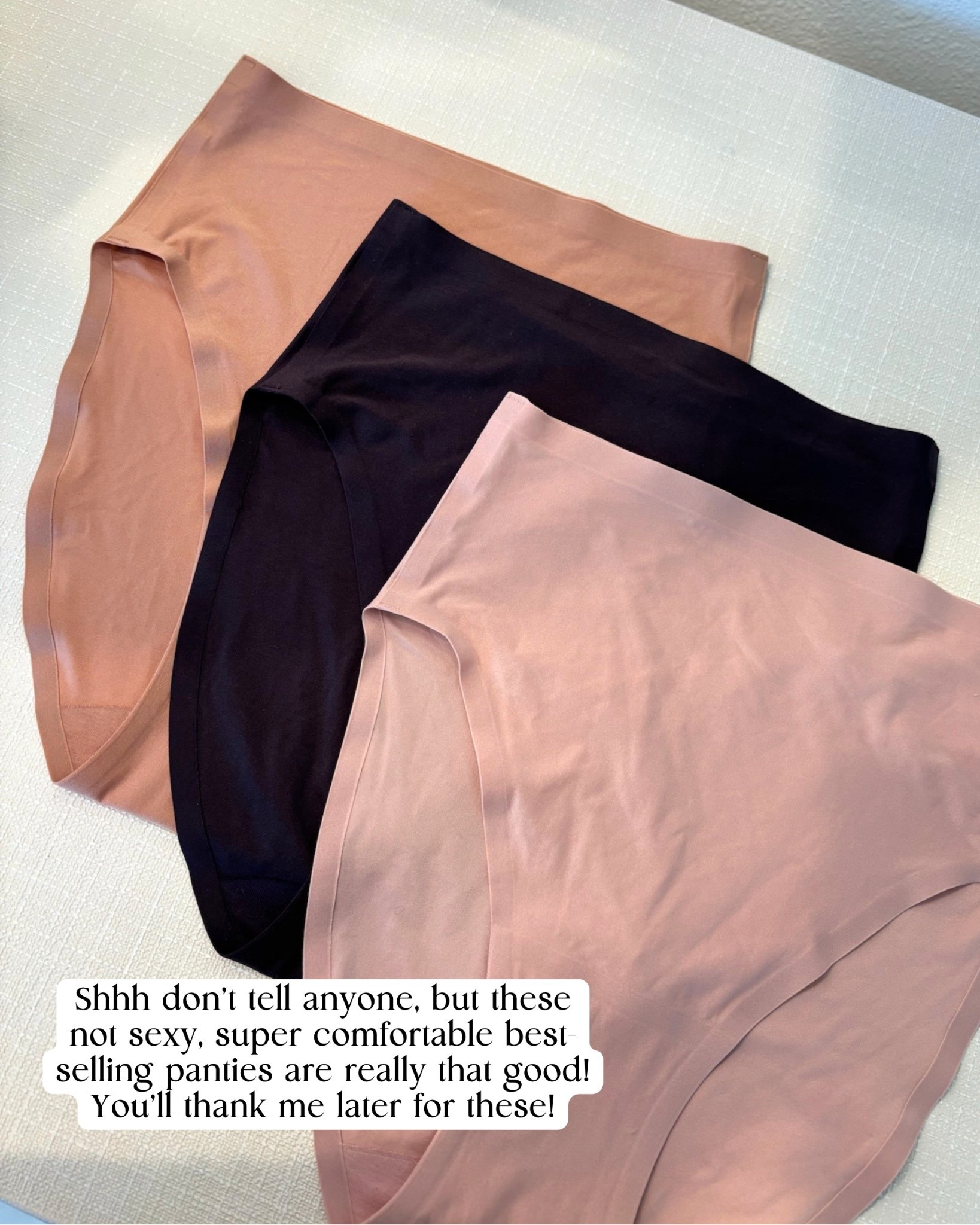 Shhhh … Don’t tell anyone, but these not sexy, super comfortable best selling panties are really that good! You’ll thank me later for these.￼

#LTKselfcare #LTKmorningroutine #LTKmomlife
