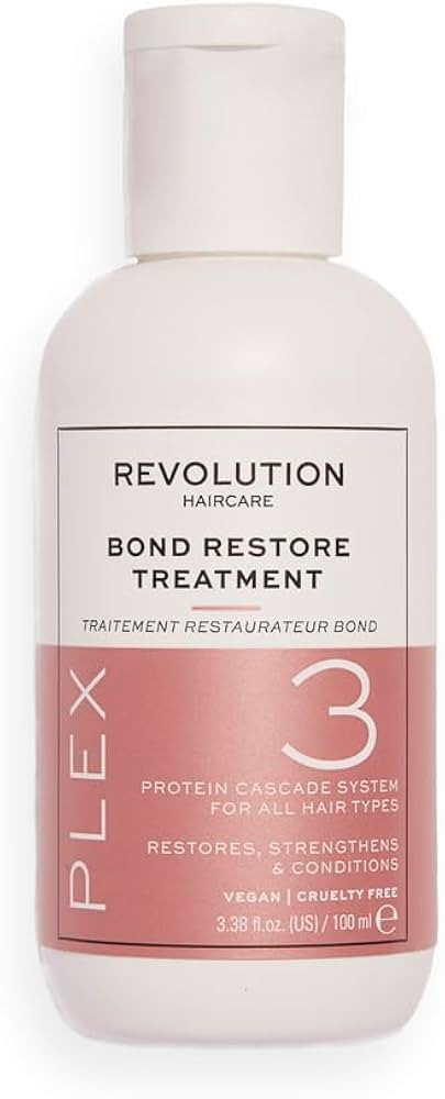 Revolution Haircare Plex 3 Bond Restore Treatment,, White, 100 ml (Pack of 1) (1454933) | Amazon (US)