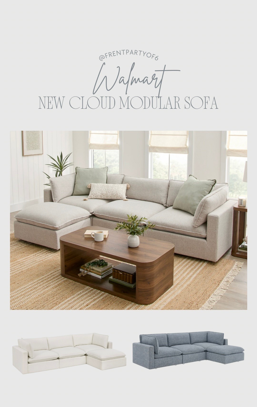 New cloud like sofa from Walmart! Amazing price on these 😍

#LTKHome