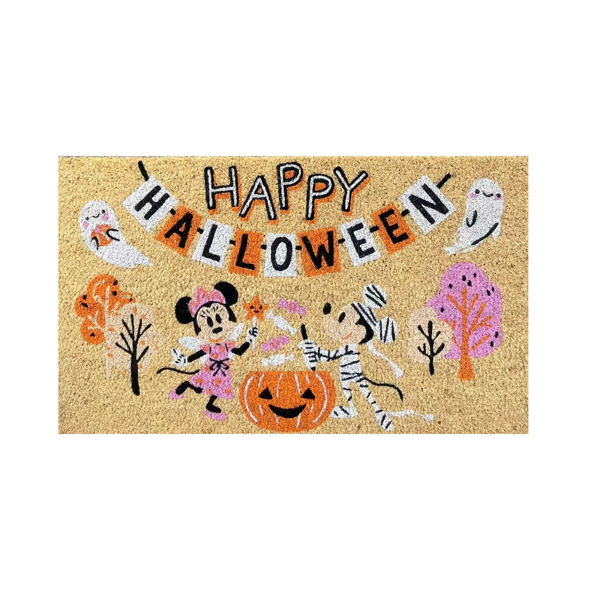 Disney's Mickey Mouse Halloween Mickey Minnie Happy Halloween Doormat | Kohl's