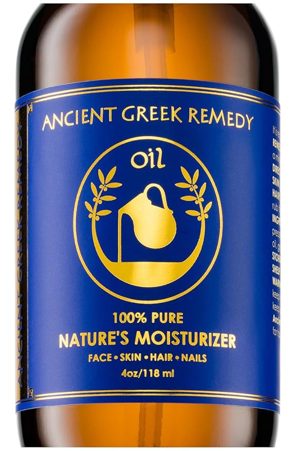 Ancient Greek Remedy Organic Face and Body Oil for Dry Skin, Hair, Hands, Cuticles and Nails Care... | Amazon (US)
