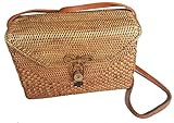 Rattan Nation - Rectangular Woven Rattan Bag, Ata Basket Bag | Amazon (US)
