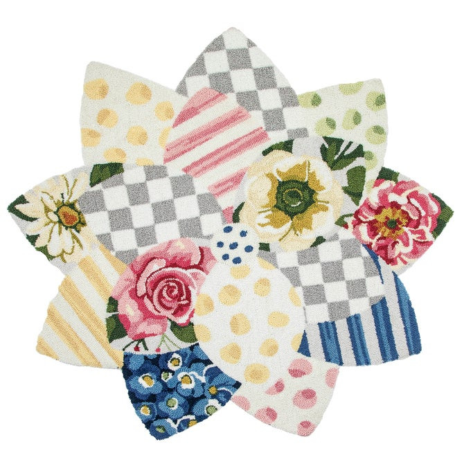 Wildflowers Rug - 4' Round | MacKenzie-Childs