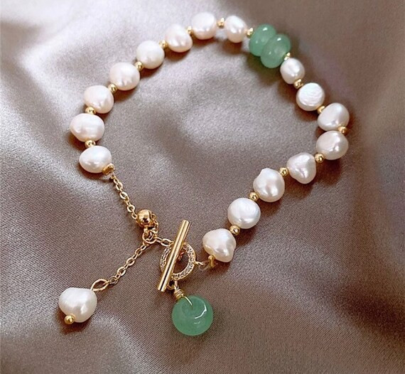 Fresh Water Pearl Bracelet, Dainty Bracelet, Adjustable Bracelet, Best Seller, Charm Bracelet, Gi... | Etsy (US)
