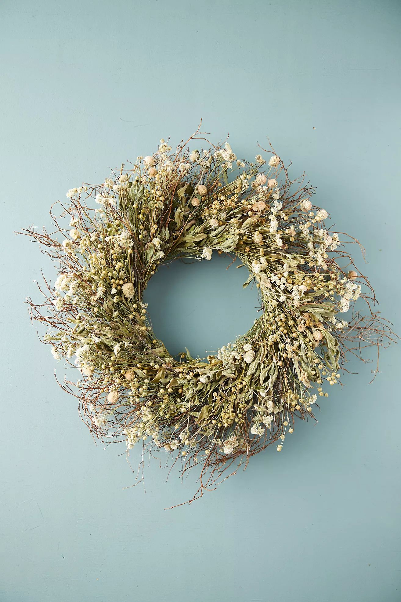 Preserved Spring Meadow Wreath | Anthropologie (US)