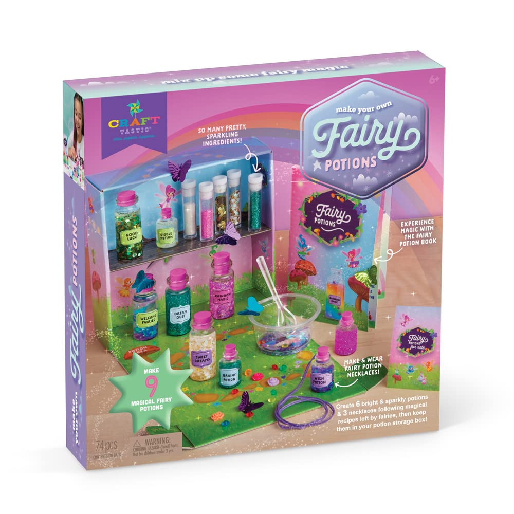 Craft-tastic – Fairy Potions Craft Kit – Make 9 Magical Fairy Potions | Amazon (US)