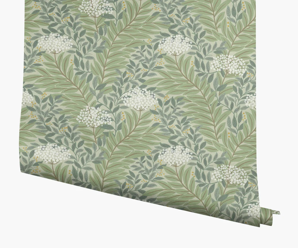 Highgrove Wallpaper - Sage | Rifle Paper Co.