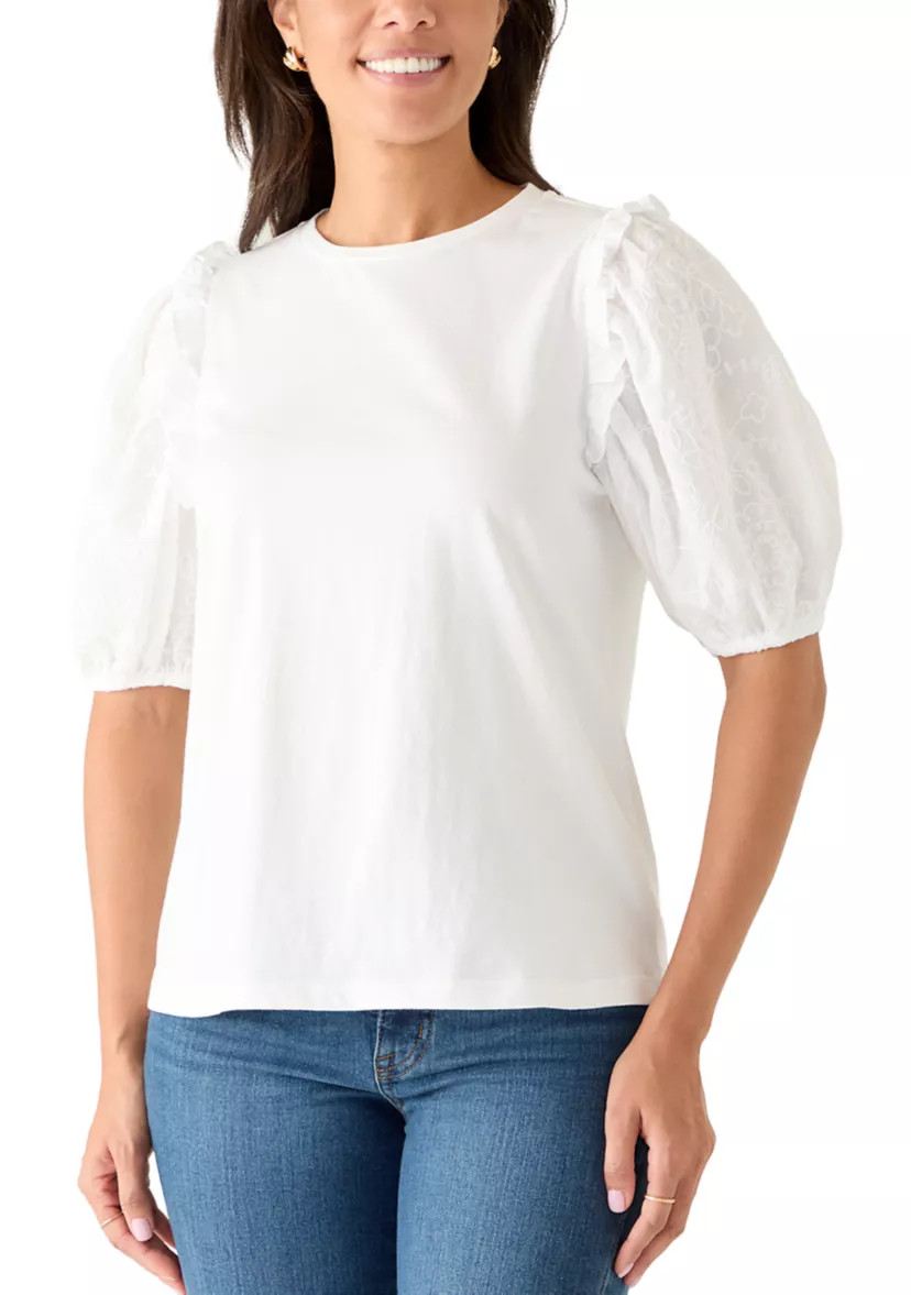 Women's Short Puff Sleeve Shirt | Belk