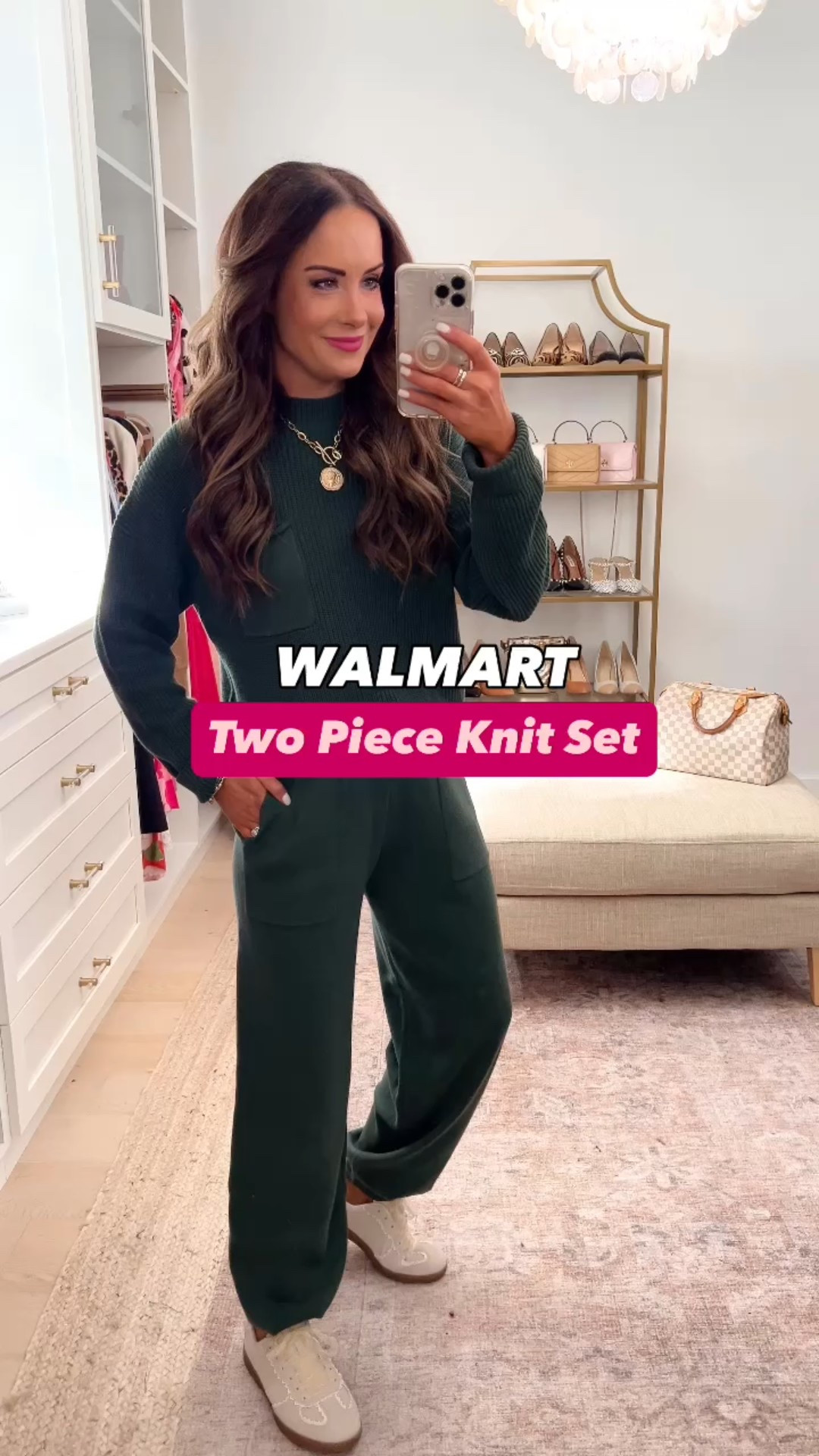New Walmart two piece set that looks like versions 3X the price! Wearing size S and comes in tons of colors! Shoes run tts too 