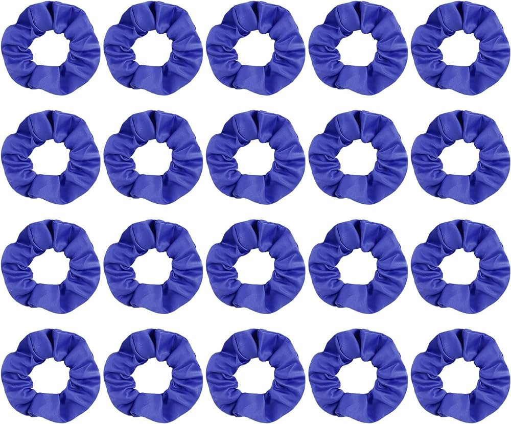 Semato 20 Pacs Matte Satin Scrunchies Bridesmaid Proposal Gifts Hair Ties Scrunchies for Women Gi... | Amazon (US)